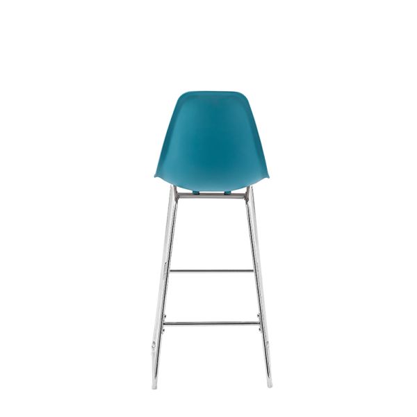 European Plastic Seat Bar Stool Height Chairs Wear Resistant Commercial Furniture