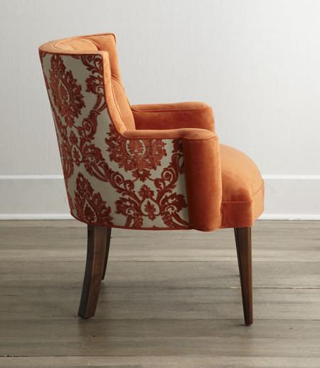 Baroque new design velvet carved leisure chair tufted armrest accent chair furniture event upholstered reclining chair