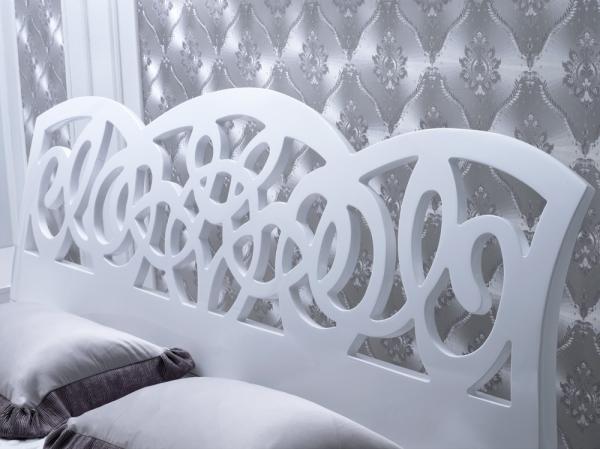 Panel Bedroom Furniture / Home Room Furniture White High Gloss Painting