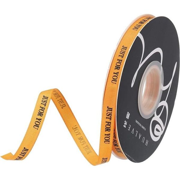 Customized Ribbon Logo for Party Box Decoration and Gift Packaging in Many Colors