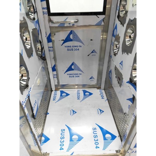 Two Side Blowing Stainless Steel Air Shower Removing Air Dust From People And Goods