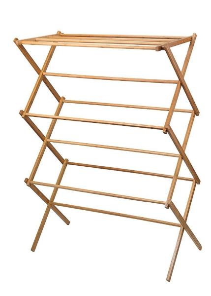 Non - Fragile Bamboo Home Furniture Household Essentials Bamboo Drying Rack