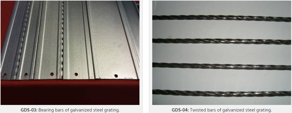 Погружение открытого конца металлического стержня горячее гальванизировало стальную решетку для конструкции и тротуара