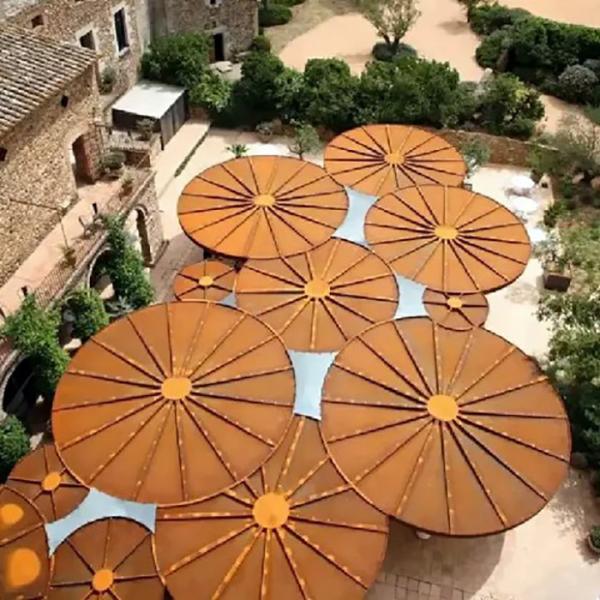 Painéis decorativos metálicos duráveis / painéis de parede de aço corten de 1,5 mm