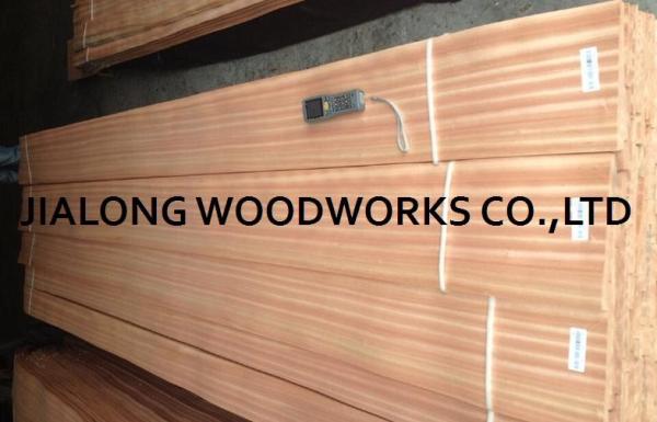 Sapele Wood Quarter Cut Veneer Sheet Natural Pink For Plywood