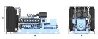 Générateur de moteur diesel de 900 kW à 1000kva WEICHAI