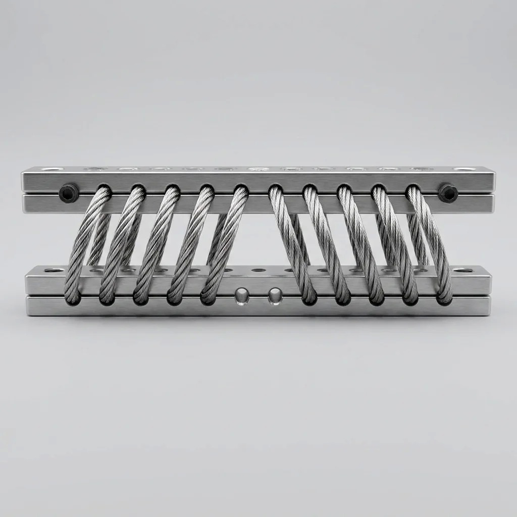 JGX-0480D-75A Wire Rope Vibration Isolator 100% Metal Construction Zero Aging Simultaneous Multi-Axis Isolation