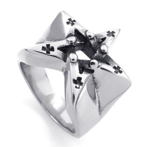 Tagor Jewelry Super Fashion 316L Stainless Steel Casting Rings Collection PXR001