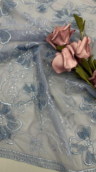 Tissu en dentelle brodée métallique et feuillue, tissu de luxe de haute qualité, tissu élégant pour robe