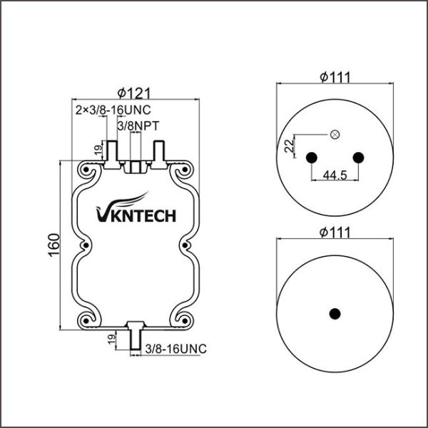 Двойные замысловатые варочные мешки весны воздуха/подвесного рессоры воздуха W01-358-6890/FD200-19 539