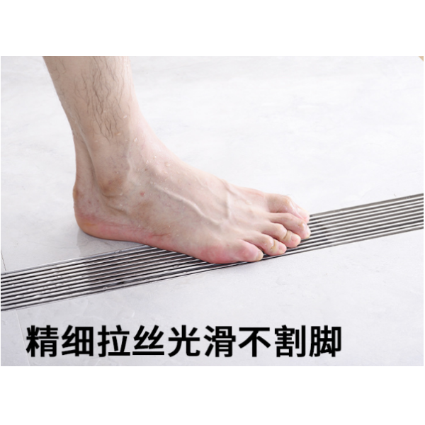 Square Taizhou Floor Drain with 68x300mm Outer Diameter and Stainless Steel Strainer
