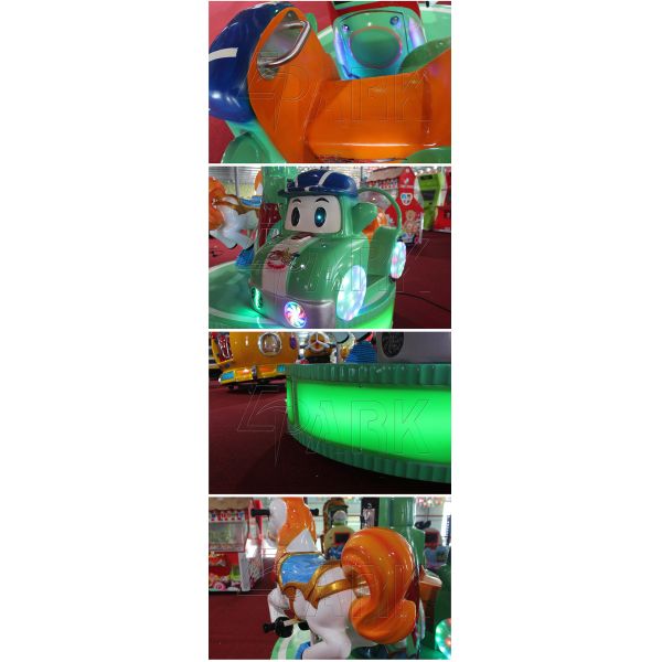 Electric Mini Train Kiddy Ride Machine 2 Players For Amusement Park