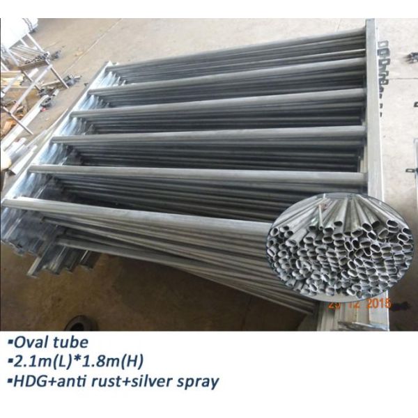 30*60*1.6mm Oval Pipe economic Full Welded Used Horse Corral Panels For Farm