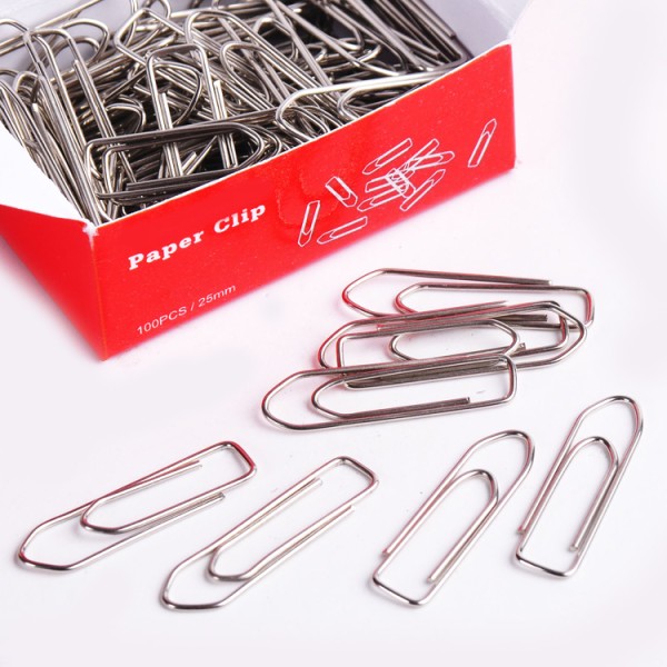 Hot Selling Wholesale Desktop Stationery Office Home 25mm Boat Paper Clip