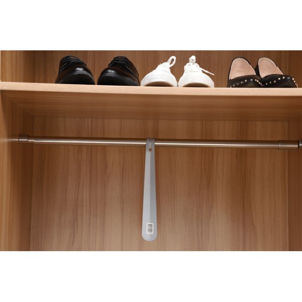 Длинный рог из нержавеющей стали 24 дюйма 11,8 дюйма 30 см Металлический рог для обуви с отверстием и ручкой