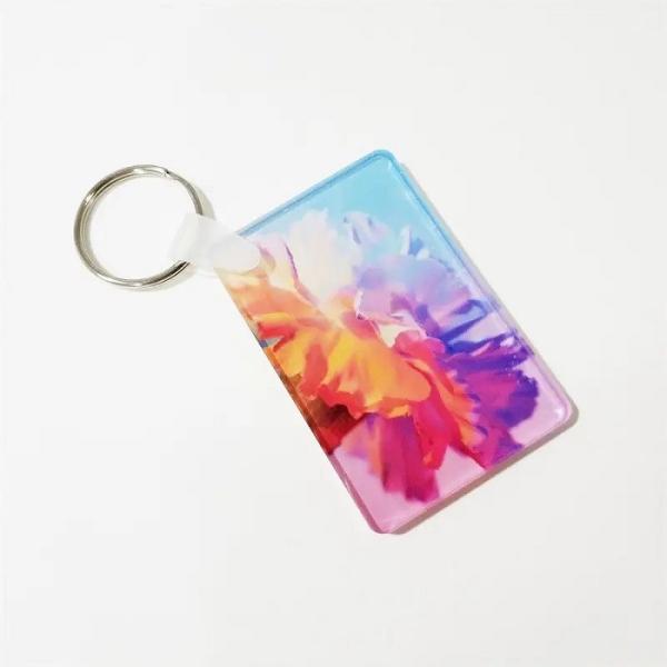 Custom Blank Sublimation Acrylic Keychain For Sublimation Printing