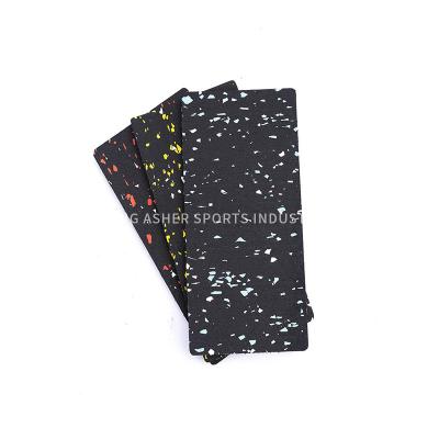 Smooth Surface Fitness Rubber Mat Interlocking Flooring Type For Workout Room