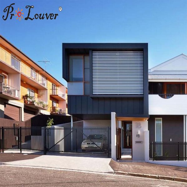 Decorative Aluminum Aerofoil Louver Screen Used for Sun Shade