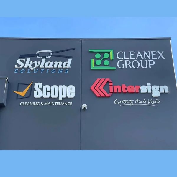 Custom Stainless Steel Painted Letters Metal Sign for Commercial Branding