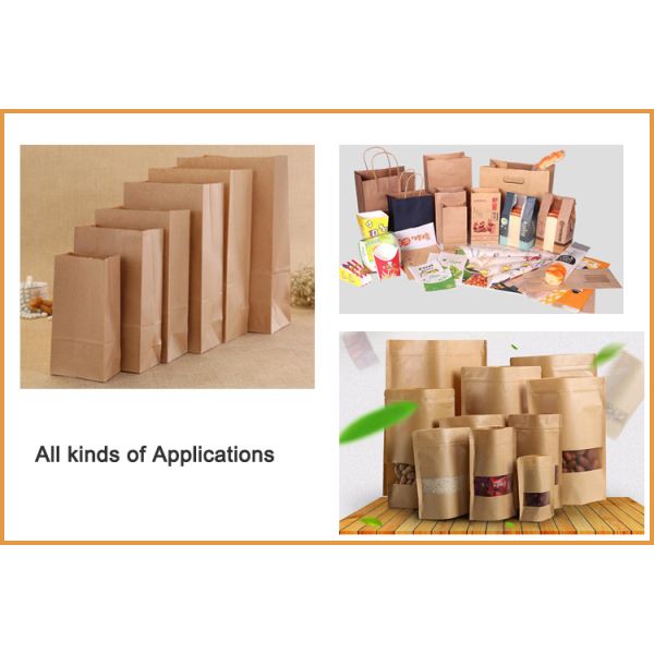 Бумажное создания программы-оболочки еды Брауна MG 50GSM 60GSM kraft на закуски 70cm 90cm