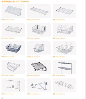 High Efficiency Trinity Heavy Duty Wire Shelving Rack , Trinity NSF 6 Tier Shelf