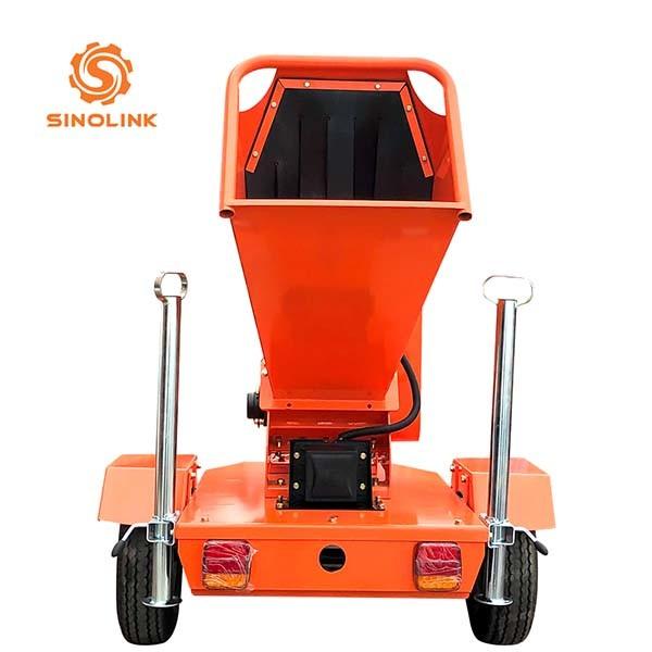 15hp Petrol On Trailer Mounted Wood Chipper Machine Commercial Garden Mini 5 inch