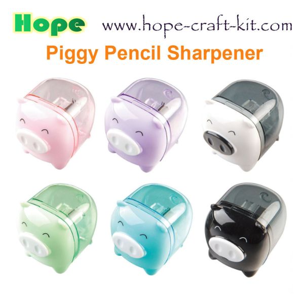 Various Colors  Manual pencil sharpener 3.5cm Kids Children Stationery Supplies Animal Mini Piggy Piglet Dinosaur