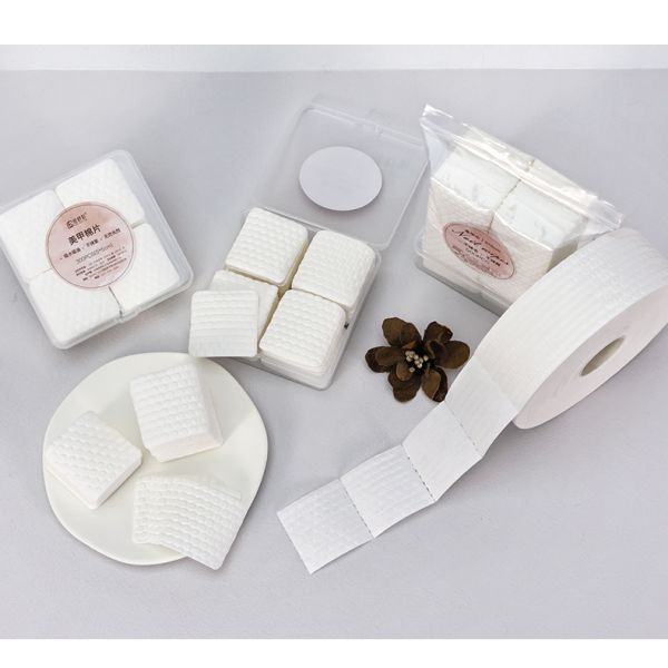 300PCS Lint Free Nail Pads Absorbent Nonwoven Cotton Pads For Nails