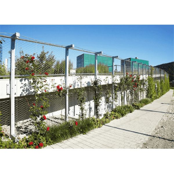 Flexible Rhombus Banister Guard Net , Stainless Steel Mesh Rail Guard For Stairs