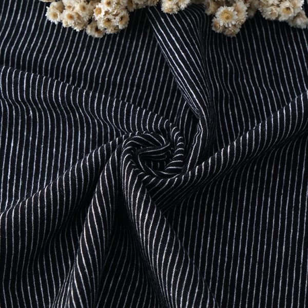 Модный и поглощающий пот, дышащий полосатый материал для футболки