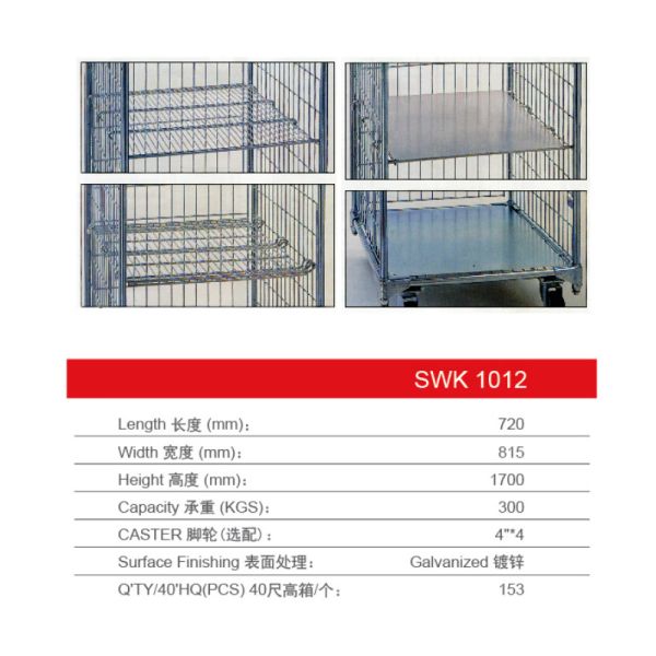 Torin SWK1012 Wholesale High-Quality Warehouse Heavy-Duty Goods Roll Cage Trolley Roll Cage Trolley