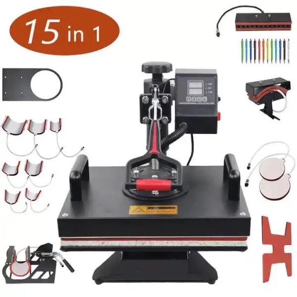 Machines de presse à chaleur combinées multifonctionnelles pour l'impression de produits par sublimation