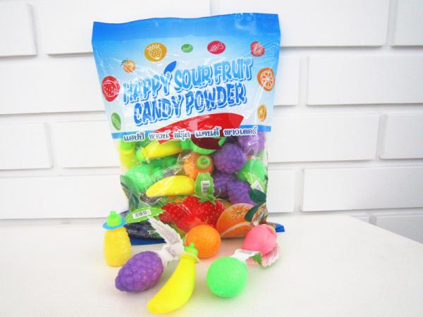 Candy powder Sour Powder Candy With Fruit Shape Packed In Bag Yummy And Lovely
