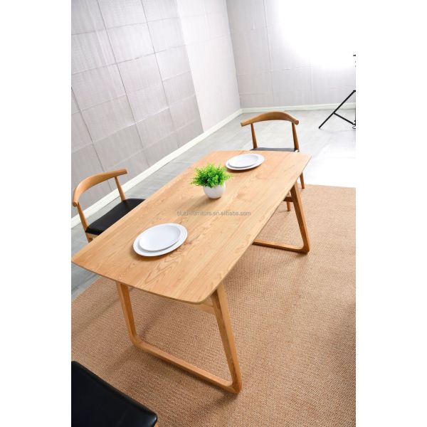 Home Furniture Guaranteed Rectangular Wood Dining Table for Dining Room Decoration