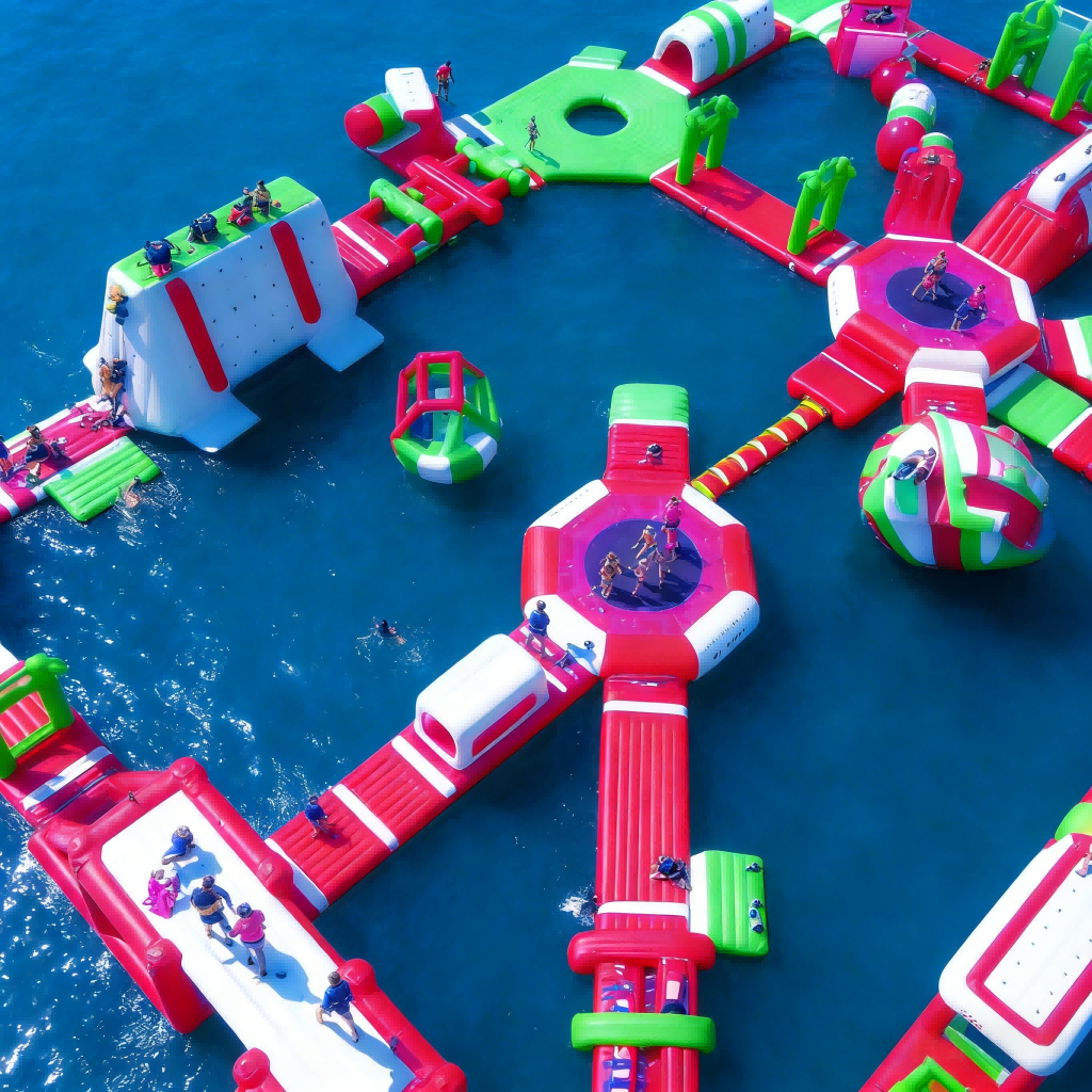 China Factory Import Adult Inflatable Floating Water Park Obstacle Course Large Water Park Equipment Inflatable Water Playground