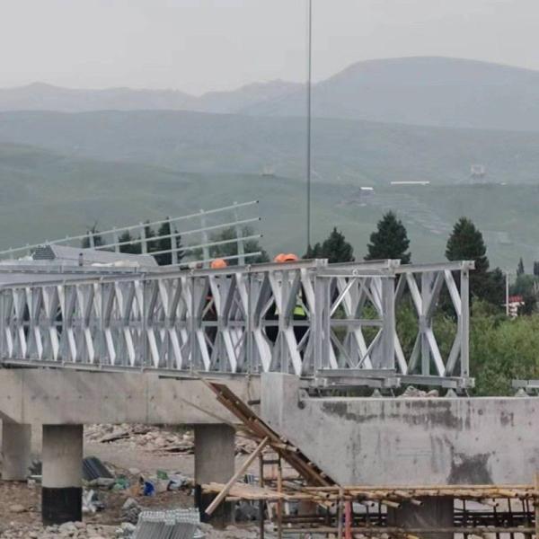 Triangular Frame Steel Pipe Bailey Truss Bridge Packing In Containers Or Bulk Packing