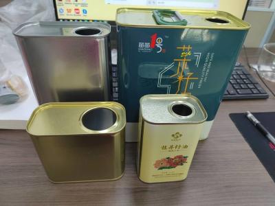 Customed Tin Can / Olive Oil Tin Made Of 0.23mm Tinplate With 1-20L Capacity