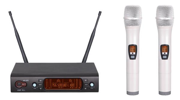 excellent quality 878 wireless microphone system UHF IR 200 channel colorful handheld