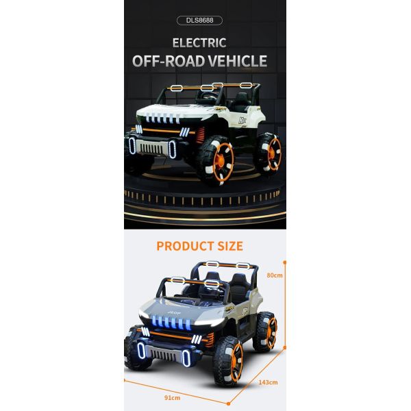 ABS Plastic Kids Electric Toy Car 2 Seater 12v Ride On Multifunctional