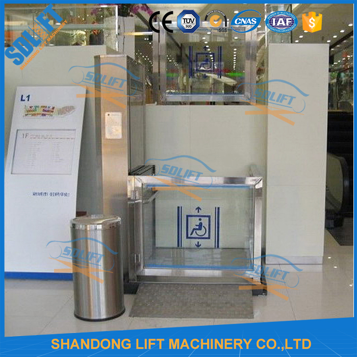 Емкость загрузки поднимаясь оборудования 300кгс инвалидности нержавеющей стали на открытом воздухе гидравлическая