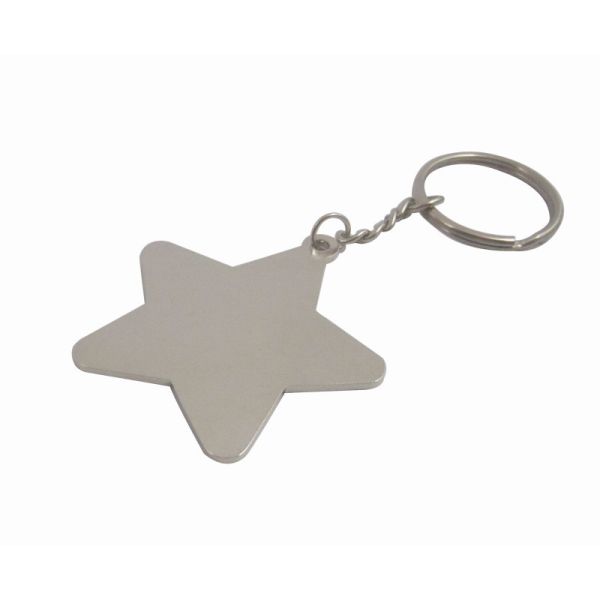 Promotional Pentagram  keychain Metal logo customized great gifts