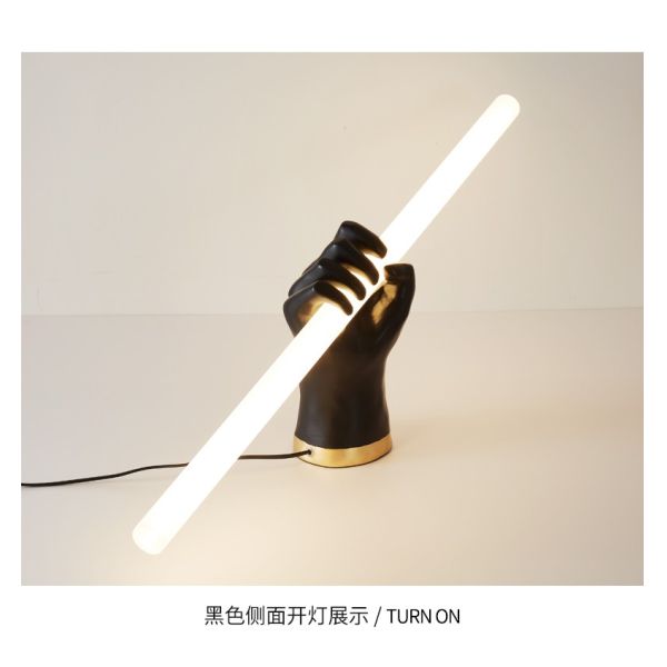 Modern Minimalist Wall Lighting Handshake Sculpture Bedroom Bedside Fist Hand Long Wall Light(WH-OR-249)