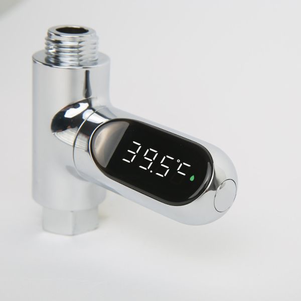 Revolutionize Your Bathroom with Self-Generating LED Display Water Temperature Gauge