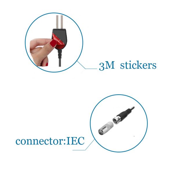 150 миль HD Автомобильный наземный спутниковый цифровой телевизионный антенна с усилителем V56/U390 28dBi