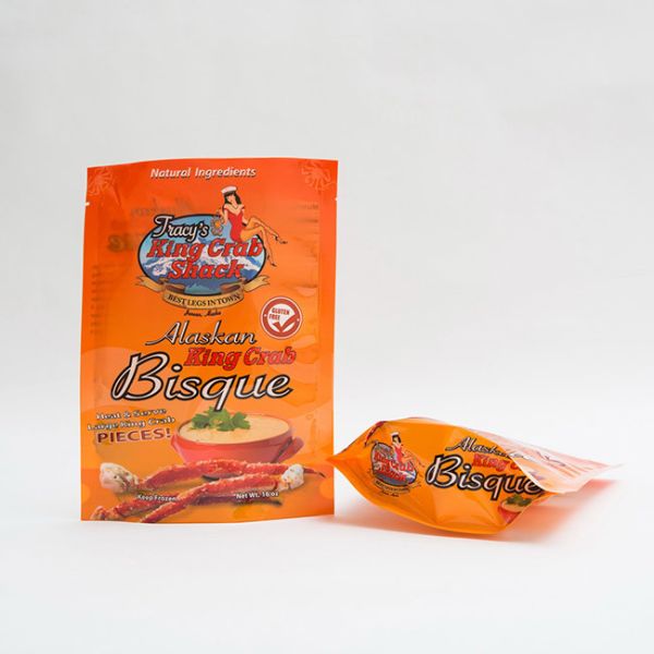 16OZ 105 Micron Plastic Packaging Bags Stand Up Pouches For Food Packaging