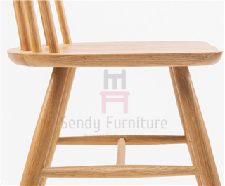 Ресторан задней части окна грецкого ореха деревянный предводительствует стул Виндзора американца твердой древесины