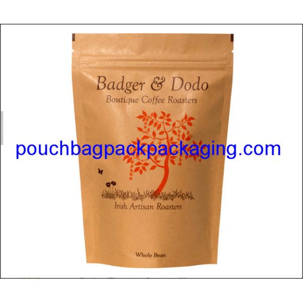 Stand up pouch, Aluminium pack bag, zipper doypack for coffee packaging