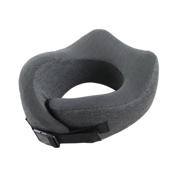 100% Cotton Magnetic Memory Foam U-shaped Neck Pillow for Aircraft Travel Camping