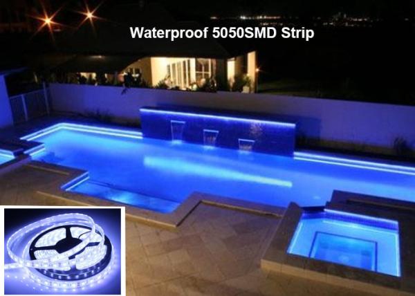 12V White RGB LED Strip Lights Cuttable Waterproof Swimming Pool Strip