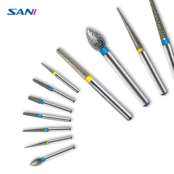 Haut CE dentaire de la dureté 11mm Handpiece Diamond Burs approuvé